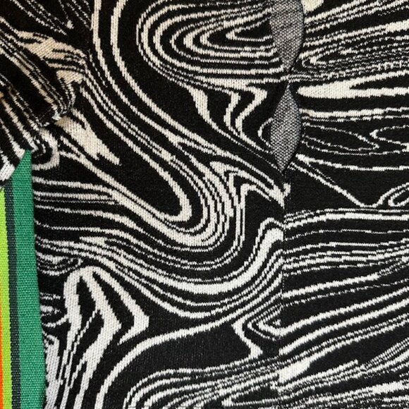 Zara Black and White Swirl Crop Top - Picture 8 of 9